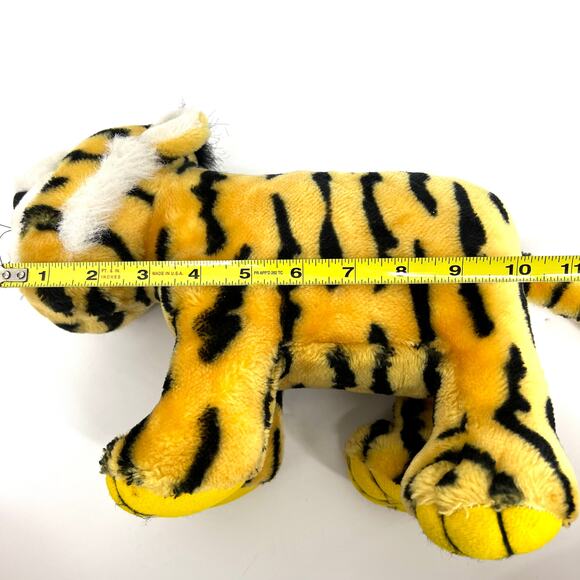 Squeezems Plush Tiger Vintage 1987 Korea Fundamental Zoo **No Sound** - Picture 8 of 10